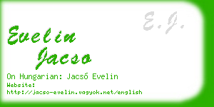 evelin jacso business card